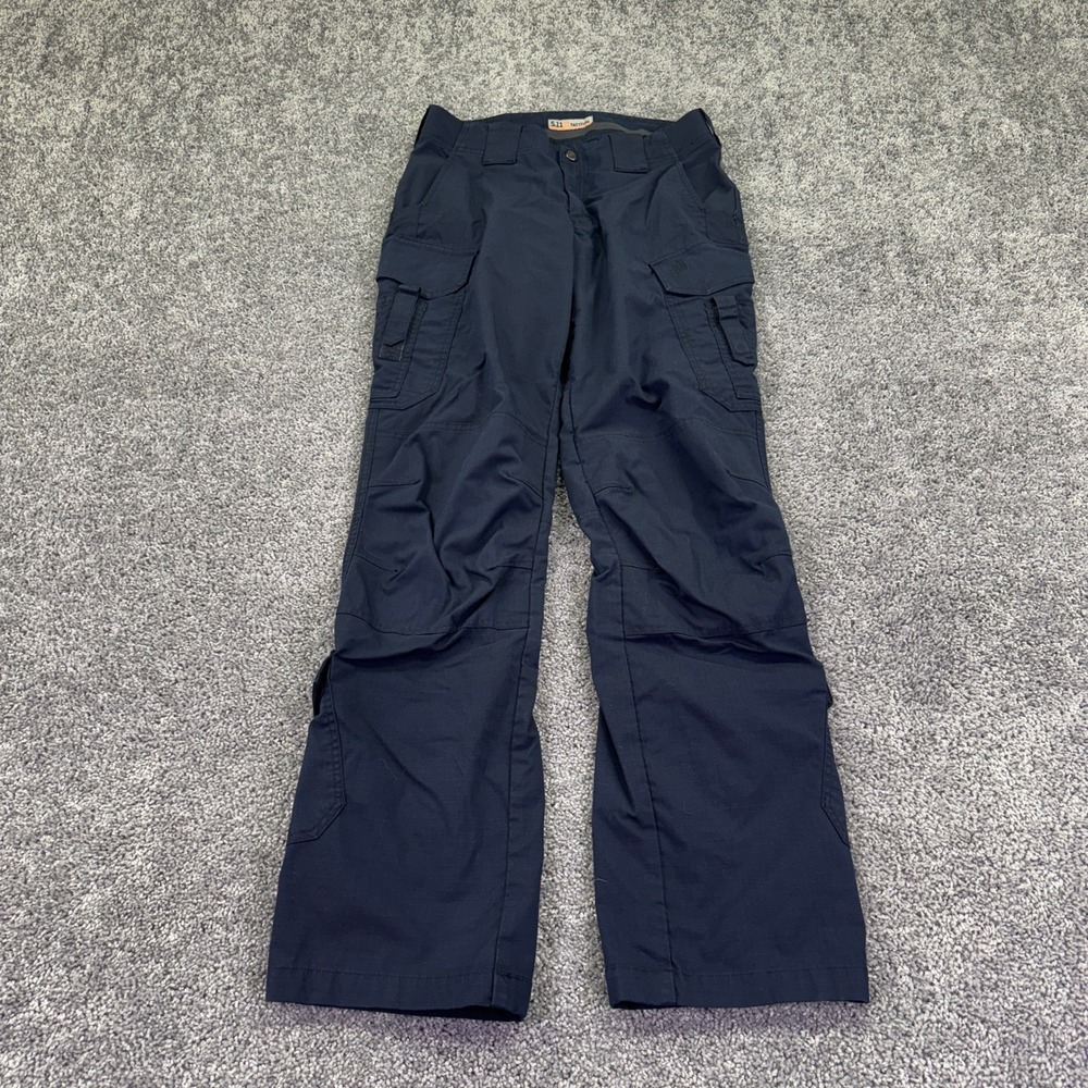 5.11 Tactical Cargo Pants Womens 10 Long Navy Blue Outdoor